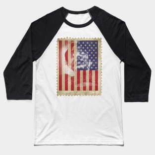 Supergirl USA flag Baseball T-Shirt